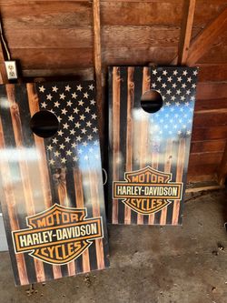 Harley-Davidson Cornhole Board Set