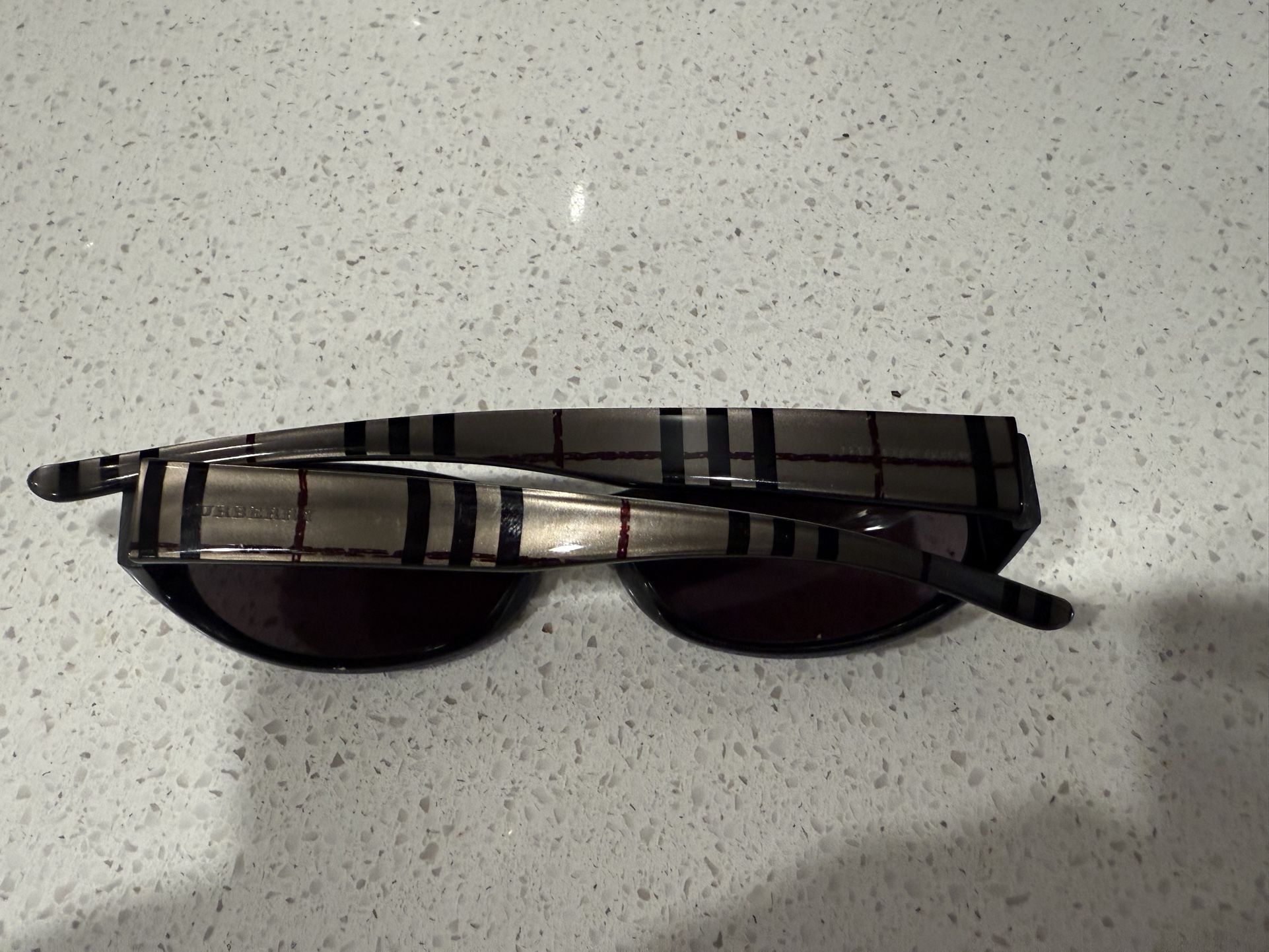 Burberry Plaid Small Frame Sunglasses