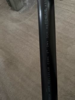 2” sewer pipe, 9’ long