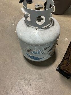 Empty propane tank