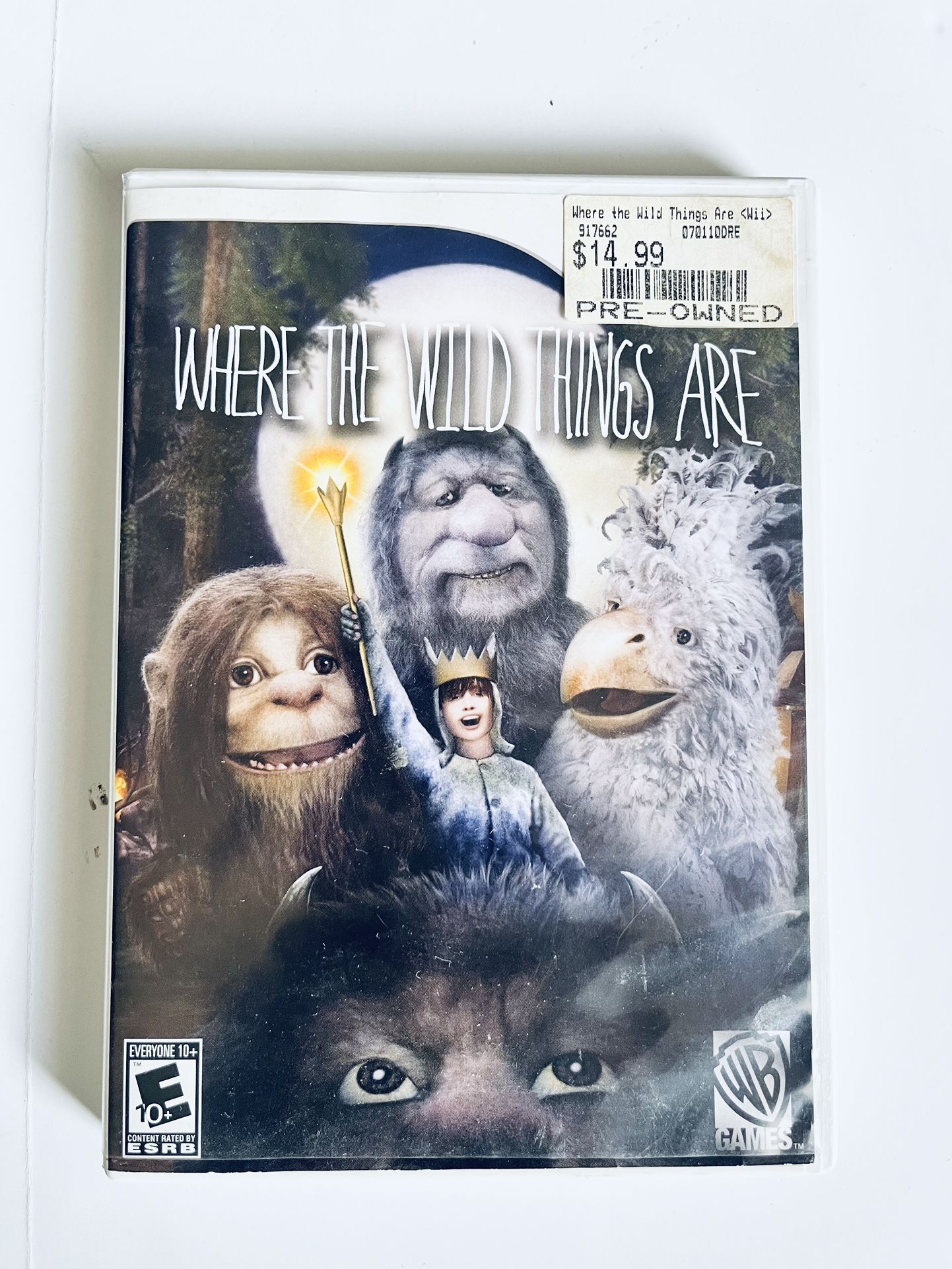 Where the Wild Things Are (Nintendo Wii, 2009) COMPLETE In Box CIB WB Games