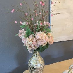 Flower From Hobby Lobby With Gold Vase 