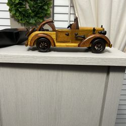 Vintage Wooden Model Car