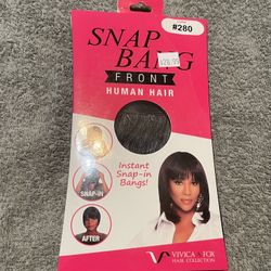 Snap Bang Human Hair Extension