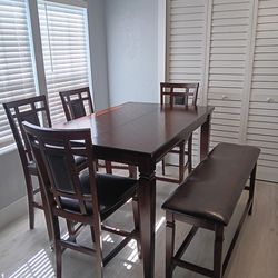 Dining table set of 6