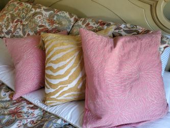 Set Of 3 Decorative  Calvin Klein Down Pillows 