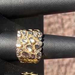Big 10k Nugget Ring 