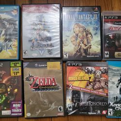 Ps3, Ps2, WiiU Games