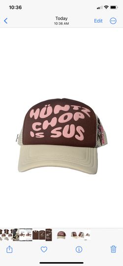 Hüntz Chop Is Sus Trucker Hat Reverse Neapolitan Streetwear