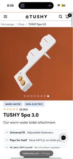 TUSHY Spa 3.0 Bidet Attachment