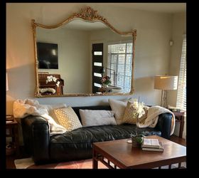 Too grain leather sofa, Moe’s brand but dupe for restoration hardware