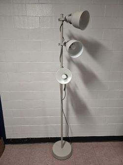 IKEA HEKTAR 3-Spot Floor Lamp Cream (Bulbs Included)