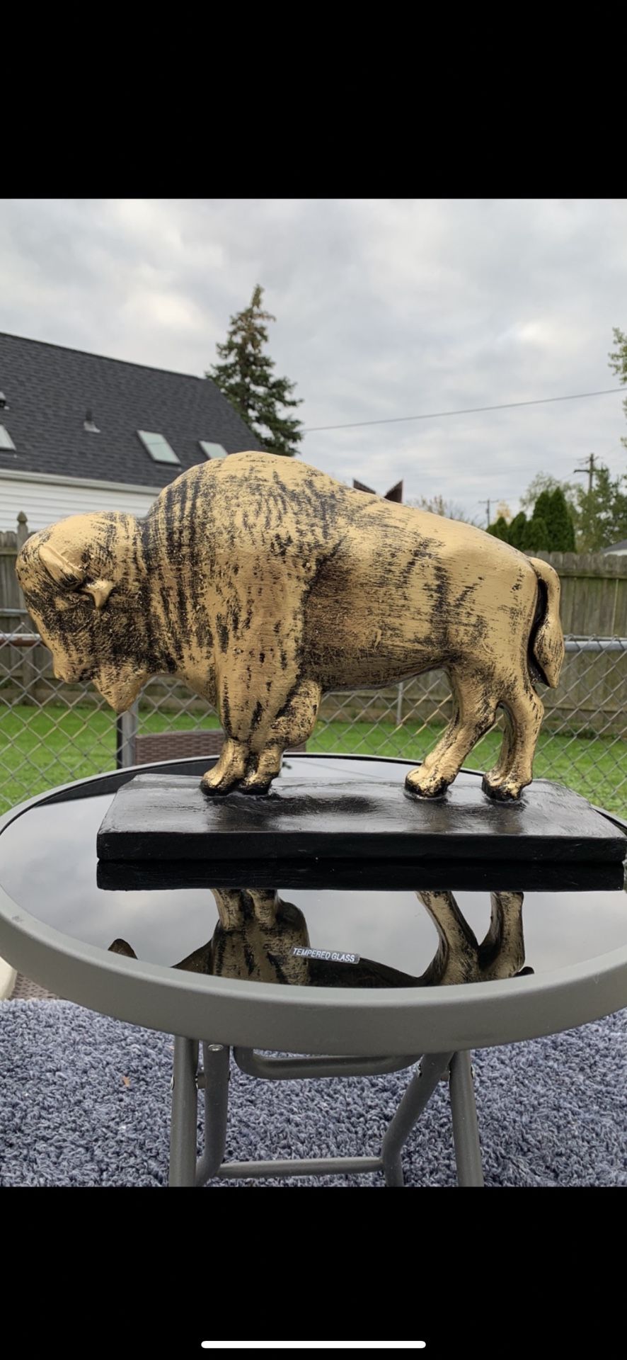 The Old Gold Buffalo Statue