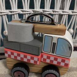 J’Adore Wooden Fire Truck / With Handle Looks New