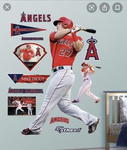 Life size Mike Trout decal