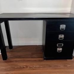 Pottery Barn Bedford Desk Filing Cabinet Black Wood