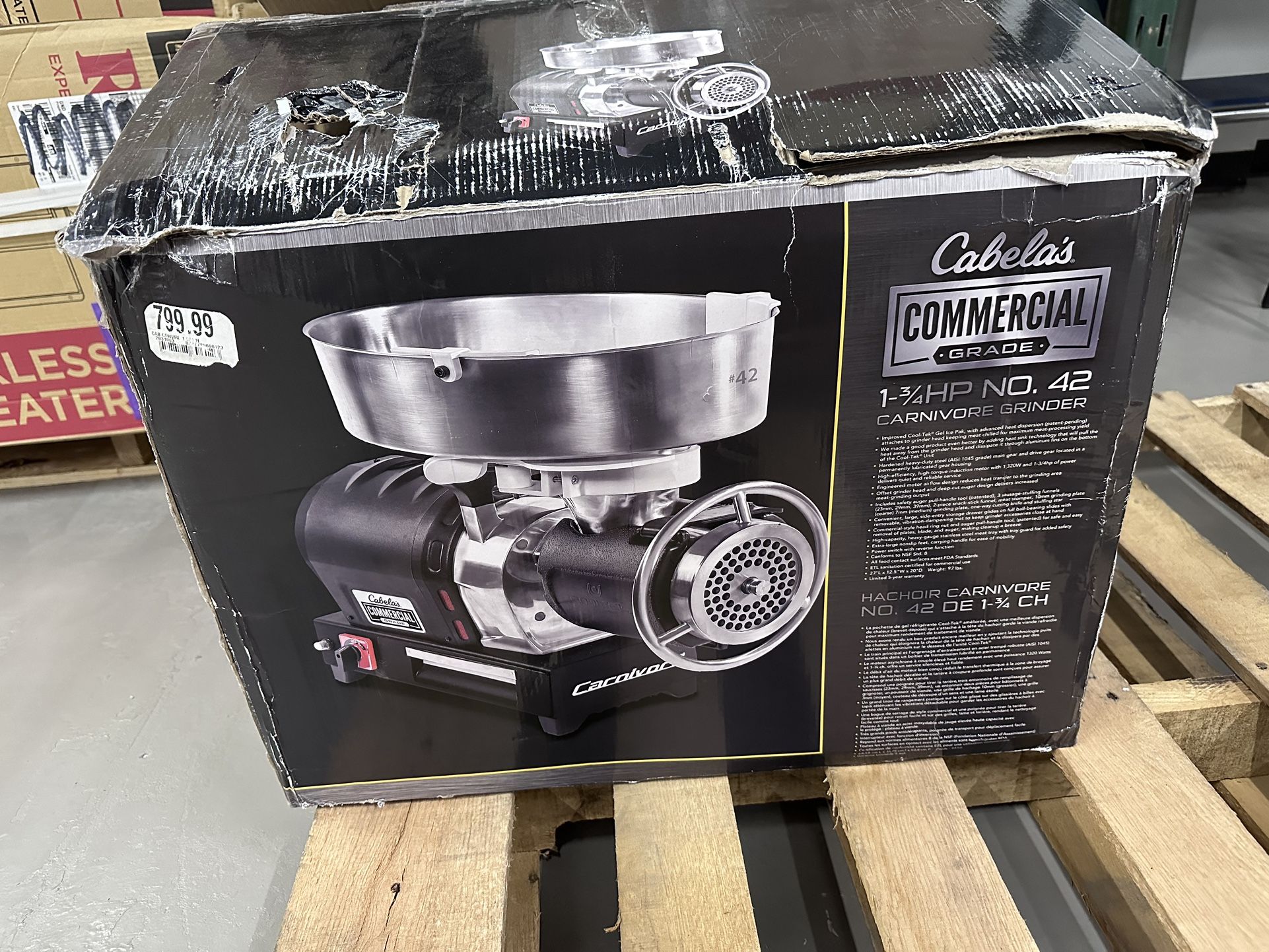 Cabela's Commercial-Grade 1-3/4HP Carnivore Meat Grinder