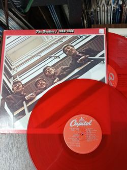 The Beatles 2-Lp Red Album compilation translucent red vinyl
