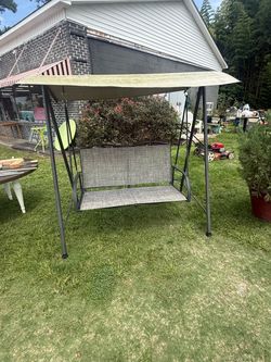 Outdoor Patio Swing with Canopy