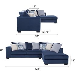 Living room Sectional & Tables