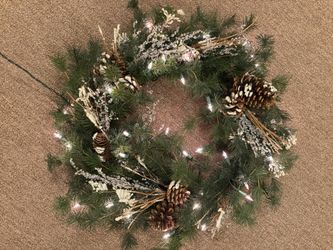 Christmas Wreath With LED Lights