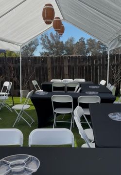 Tables and chairs