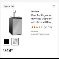 Kegerator-dual Tap.  NIB