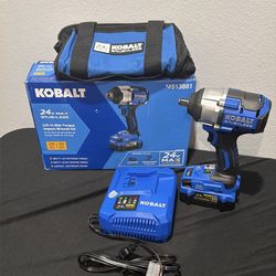 New Kobalt 24V Brushless 1/2 Impact Wrench Kit