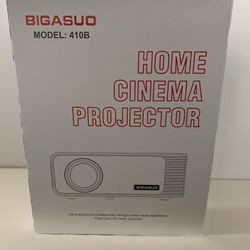 BIGASUO 850ANSI Projector with WiFi and Bluetooth - 1080P HD Outdoor Movie Projector 4K Support, Home-Projectors Max 400"