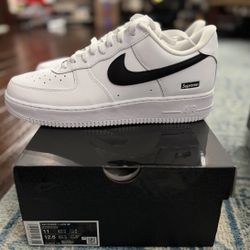 2025 Nike Supreme Air Force 1 Black White - Size 11