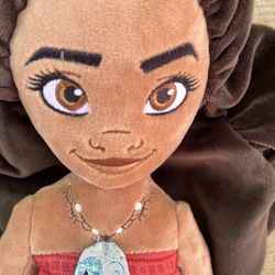 Disney 12” Moana Plush Doll  - Like New In Great Condition