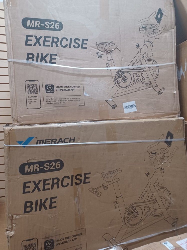Merach Excersize Bike With Screen. MR- S26. $199. BRAND NEW
