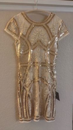 Gold party Sequence 👗 dress
