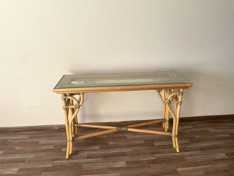 Rattan Console Table