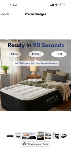 King oil  luxury airbed