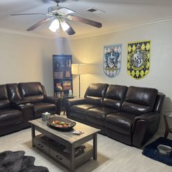 Sofa and Powered Reclining Loveseat 