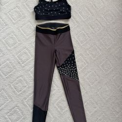 Women/ Koral Activewear Set / Brown black Golden Stars/ S 