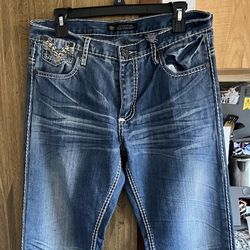 PRACTICALLY NEW 32X32 Vintage BRASS 100% Cotton Jeans SALE SALE $85 O.B.O 🍀