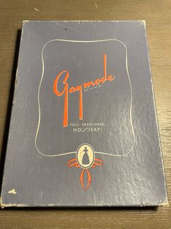 Vintage Gaymode Full Fashioned Nylon Stockings Merrie Maid Moonglo 10.5