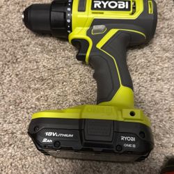 Ryobi 1 1/2” Drill And Battery 