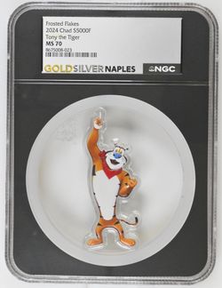 2024 Chad Tony The Tiger S5000F Grade MS 70 1 oz Silver Limited Edition Rare