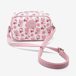 Hello Kitty Loungefly Strawberry Milk Crossbody Bag