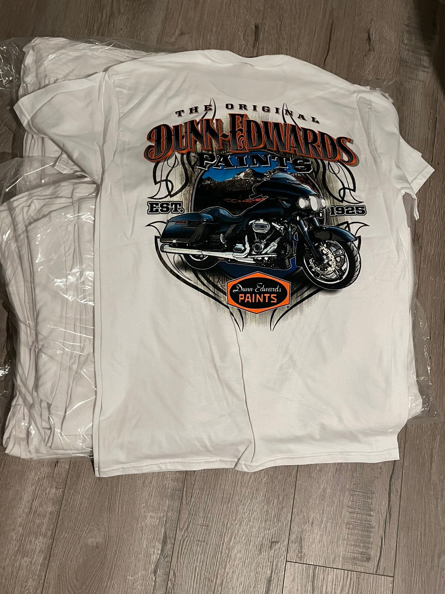 Men’s Dunn Edwards Retro Biker Tshirt 6 Shirts Mixed Sizes