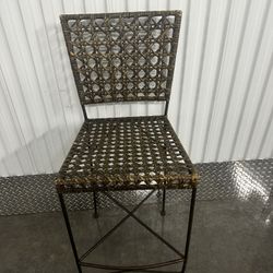 3 Wicker Stools 