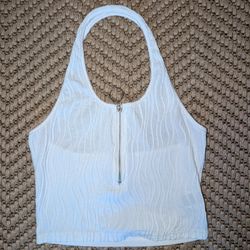 Zip Up Halter Top