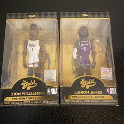 NBA City Edition Funko Gold Lot Of 2