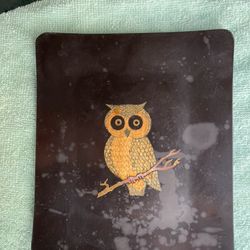 Owl decorative plate-vintage- Please Read Description Regarding Condition!