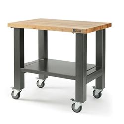 Gladiator 3 ft. Mobile Workbench with Hardwood Top