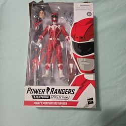 Hasbro Power Rangers Lightning Collection Red Ranger Signed Austin St. John “Jas