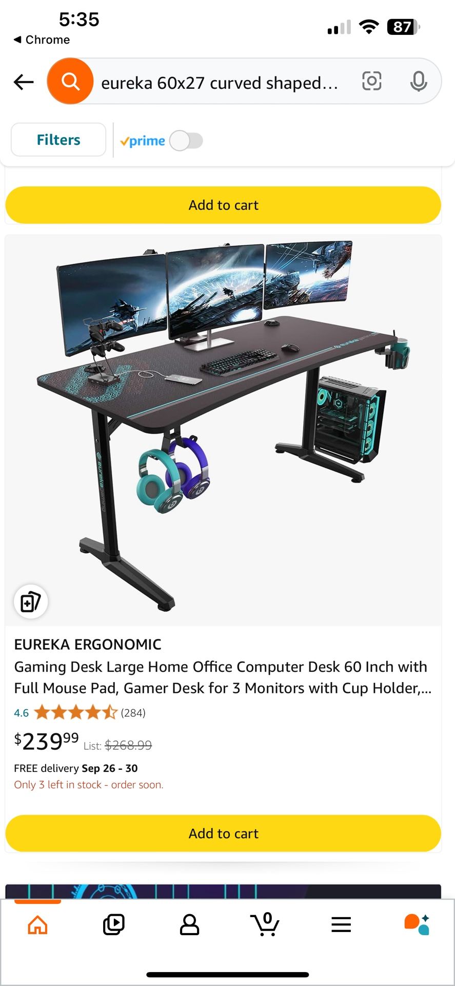 60inch Curved Gaming Desk For Pc Ps5 Xbox